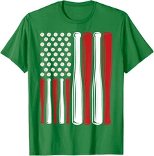American Flag Baseball Team Gift Cute Present Love Unisex T-Shirt