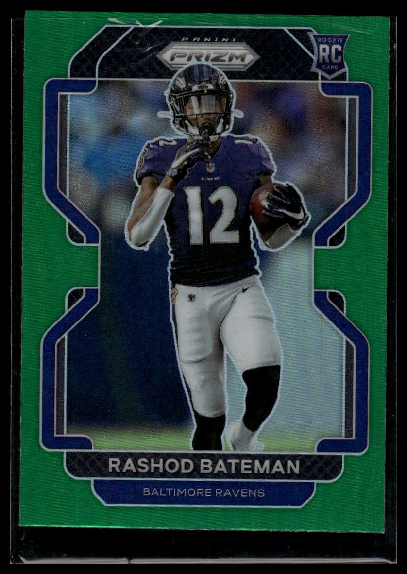 2021 Panini Prizm #340 Rashod Bateman Green Rookie RC