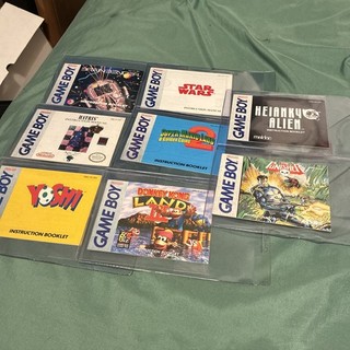 Lot Of 8 Nintendo Gameboy Instruction Booklets SuperMarioLand 2 Yoshi Punisher..