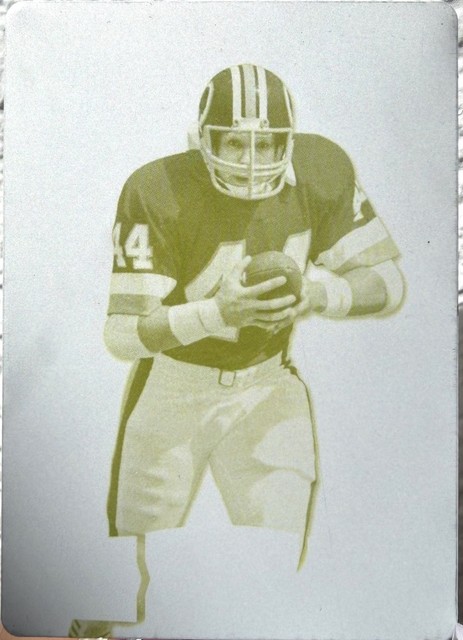 John Riggins 2008 Leaf Certified 1/1 Yellow Printing Plate HOF Redskins NFL