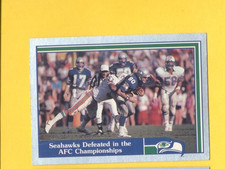 1989 Pacific STEVE LARGENT Seattle Seahawks KIM BOKAMPER Dolphins Card