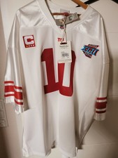Męskie New York Giants 2007 Eli Manning Mitchell & Ness Białe Autentyczne Throwback