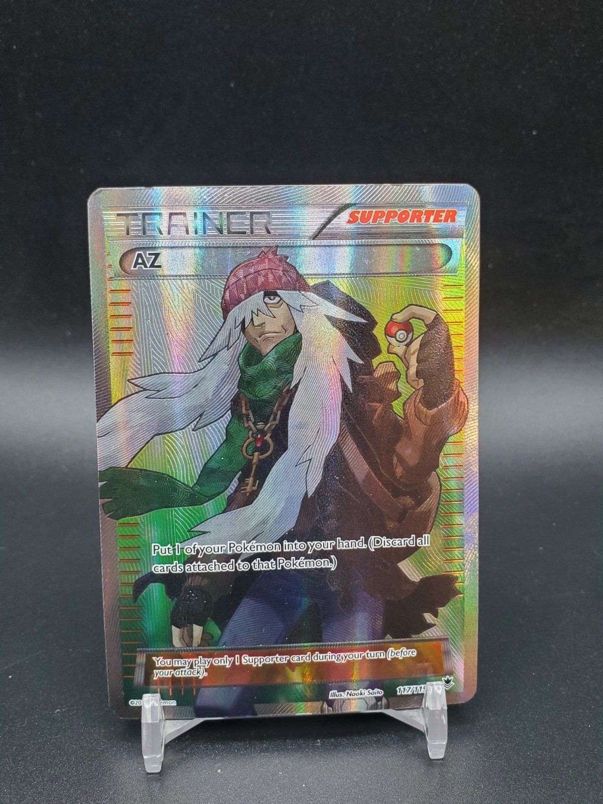 AZ 117/119 Phantom Forces Full Art Trainer DMG Pokemon Card