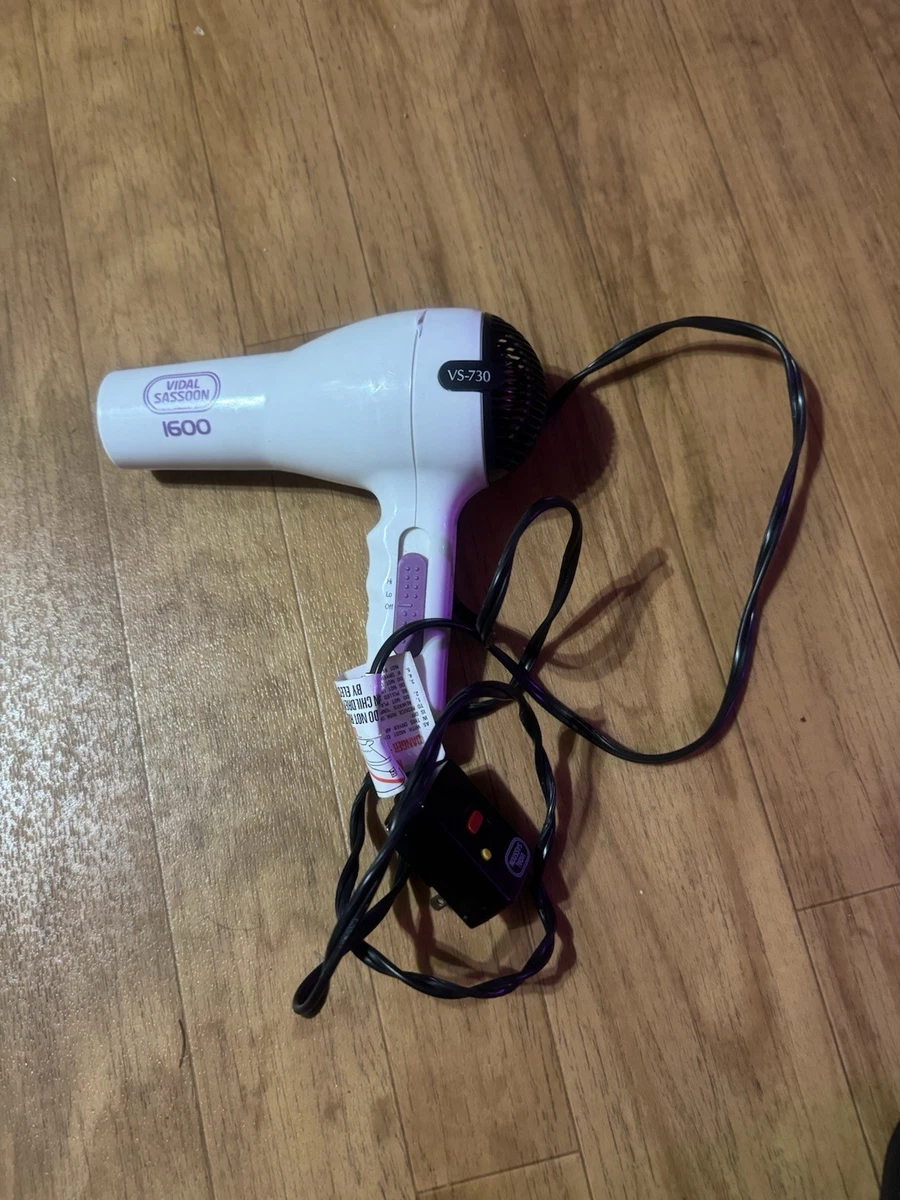 Vidal Sassoon Black and Purple Hair Dryer used Vidal Sassoon Purple Hair Dryers for sale | eBay main image 2
