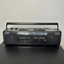 Vintage 80s Sharp WQ-268 Boombox Ghetto Blaster