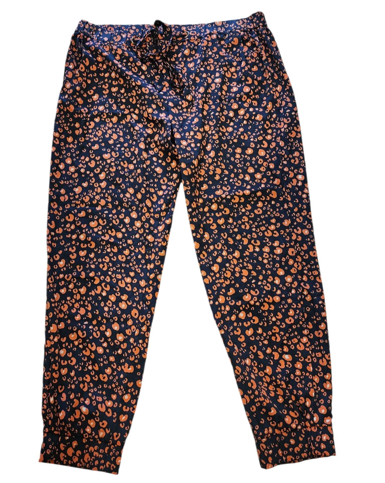 Women's size 16 blue & orange lightweight cuffed pants made by French Connection