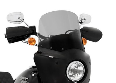 Memphis Shades Windshield for Road Warrior Fairing - 13in. Dark Black Smoke