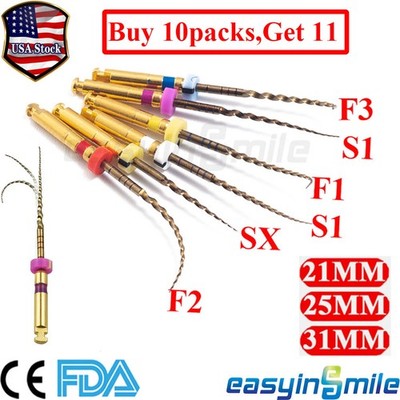 Dental Endodontic Rotary Files Endo Root Canal  X-Pro Gold Taper SX-F3 For Motor