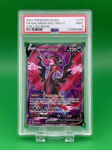 Pokémon Galarian Moltres V Holo SWSH06 Chilling Reign PSA 9 2021 176/198