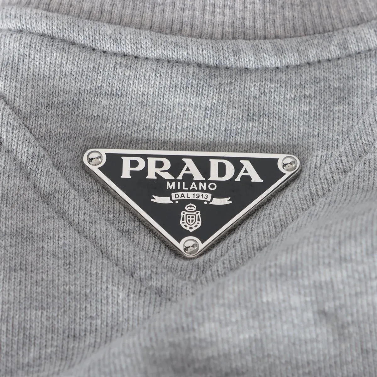 Prada Triangle logo 24 years Cotton Basic knitted… - image 7