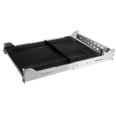 Startech 2u Vented Sliding Rack Shelf W/ Cable Management Arm & Adjustable