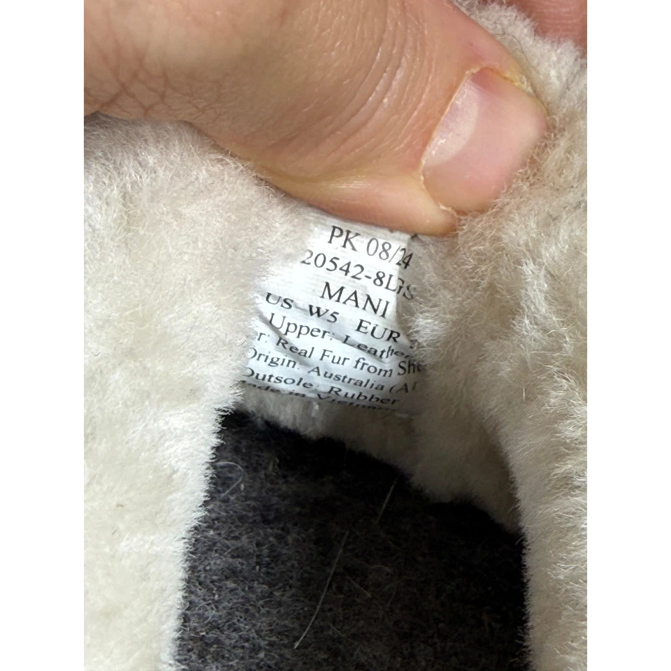 Женские замшевые тапочки OluKai Mahana с овечьей подкладкой размер 5 коричневые уютные - Изображение 4 из 4