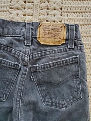 Vintage Levi’s denim for layer BLACK Vintage levis black denim tab jeans 9 sl | eBay