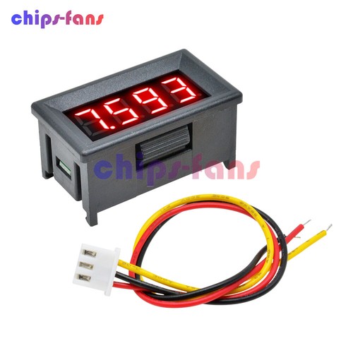 1-10Piece 0.36" Digital LED Panel Display 4-Bit DC0-100V Voltmeter Meter Tester - Picture 10 of 15