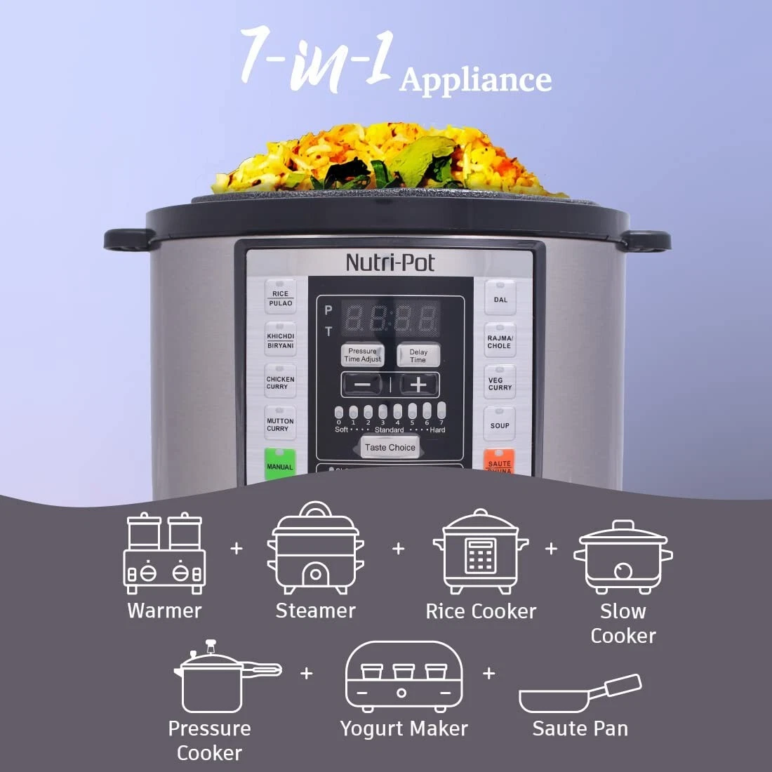Wonderchef Nutri Pot Electric Pressure Cooker with 7 in 1