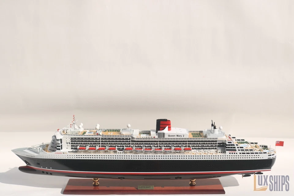 Queen Mary 2 Schiffsmodell - Queen Mary 2 Holzschiffsmodell 102 cm - Sondered... - Bild 3 von 4