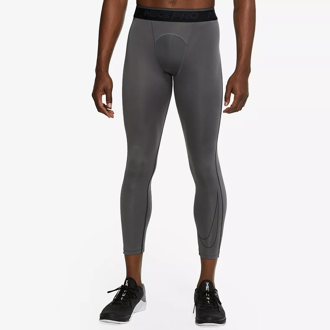 NEW Nike Pro Dri-FIT Mens 3/4 Compression Tights Gray Size Medium NWT  DD1919-068