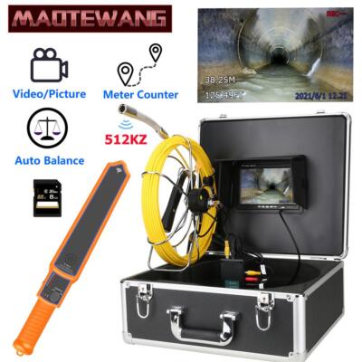 DVR  Sewer Pipe Inspection Meter Counter Auto Self Leveling Locator Video Camera