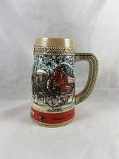 1987 Budweiser Collector C Series Stein Anheuser-Busch Beer Mug Cup Clydesdales