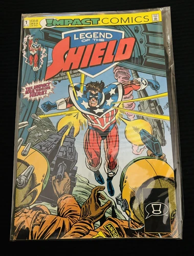 Impact Comics LEGEND OF THE SHIELD - # 1 - JULY 1991  Same Day Shipping 🇺🇸