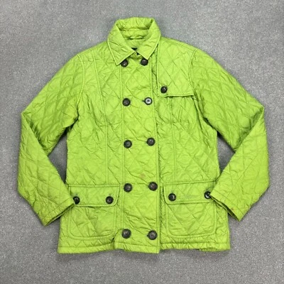 Veste Barbour femme grande matelassée verte utilitaire campagne chasse champ ... - Photo 1/4