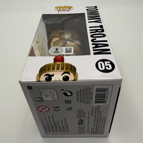 TROY POLAMALU SIGNED/AUTOGRAPHED FUNKO POP FOOTBALL #5 USC TOMMY TROJAN - BAS - Picture 10 of 13
