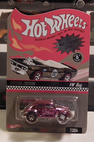 1957 VW Bug Hot Wheels Collectors Neo-Classics Red Line Club ZAMAC Chassis - Picture 1 of 3