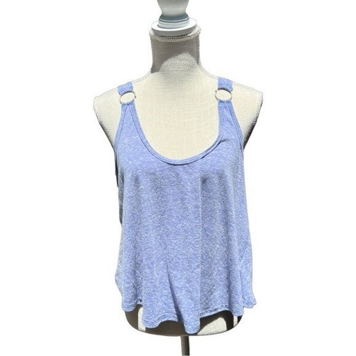 🌻NEW w/tags) FREE PEOPLE We The Free Blue Carly Tank Top Size Medium. - 第 2/12 張圖片