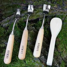 Bowl Gouges set, Bowl carving kit, Spoon carving tools, Bowl carving, Chisels