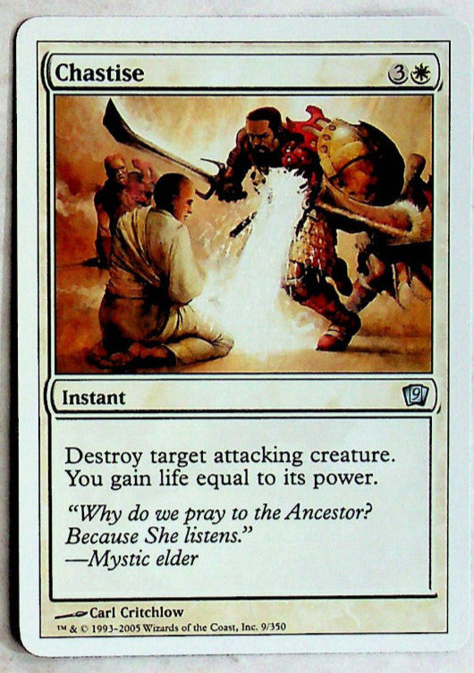 Chastise - 9th Edition - 2005 - Magic The Gathering