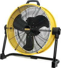 20 inch DC Motor Drum Fan, 6100 CFM High-velocity Air Circulator with 180-degree