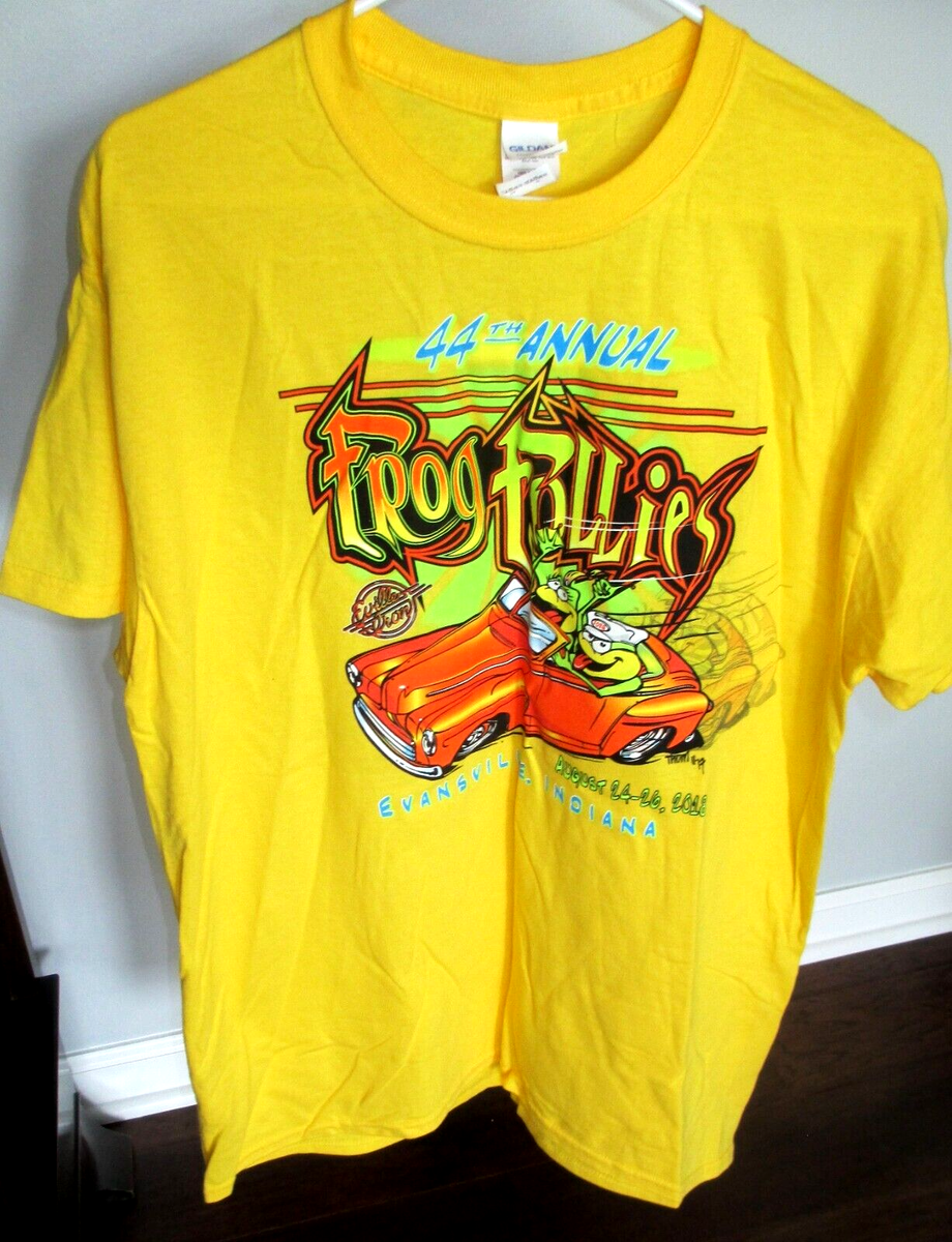 Frog Follies T Shirt 2018 Hot Rod Car Show Evansville, Indiana