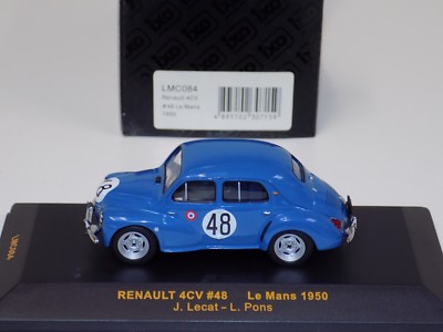 1/43 IXO Renault 4CV car #48 ,from 1950 24 Hours of LeMans LMC084
