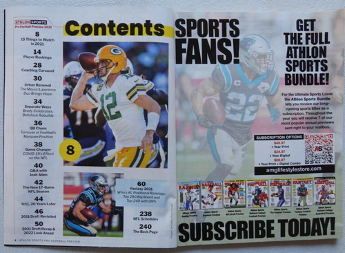 2021 Athlon Sports NFL Pro Football Preview Magazine - Picture 3 of 7