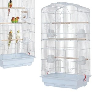 Grande cage d'oiseau en métal pour Parakeet de Budgie Canaris Cockatel Finch ou Lovebird