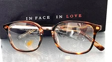 Danish Inface IF9390 5532 Rectangular Brown Frame Glasses $189 NIB #10