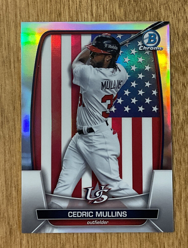 2023 Bowman Chrome Cedric Mullins WBC Refractor /499 Baltimore Orioles WBC-88 SP