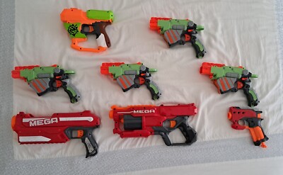 Nerf MEGA and Nerf VORTEX Pistols + Vortex Discs