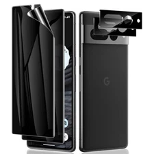 4X Privacy TPU Hydrogel Screen Protector/Lens For Google Pixel 10 9 Pro XL 8 7 6