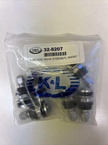 K&L Metal Valve Stem Kit Straight Short 14mm/16mm 32-8207