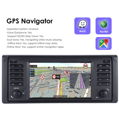 für BMW E39 E53 X5 5er 7'' Autoradio CarPlay GPS Navigator WIFI BT +USB RDS FM - Bild 5 von 10