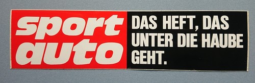 Aufkleber Motorsport Sport Auto Das Heft, das unter die Haube geht 20,5 x 5,3 cm