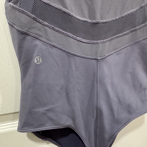 Lululemon Seek The Heat Bodysuit Size 4 LCSN Lilac Stone Color Everlux - Picture 9 of 9