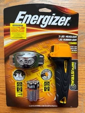 NEW Energizer LED Headlight/lamp and Flashlight Set