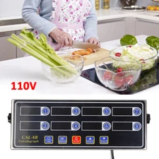 AC110V Commercial 8 Channel Digital Kitchen Timer Deep Fryer Timer Food Cooking