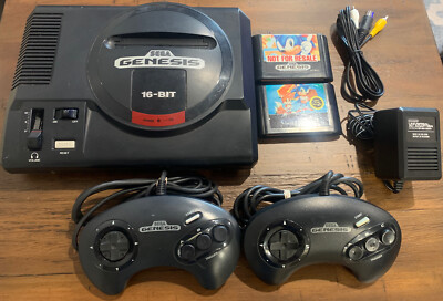 Original OEM Sega Genesis System Model 1 Console Complete w/ Sonic Bundle Tested