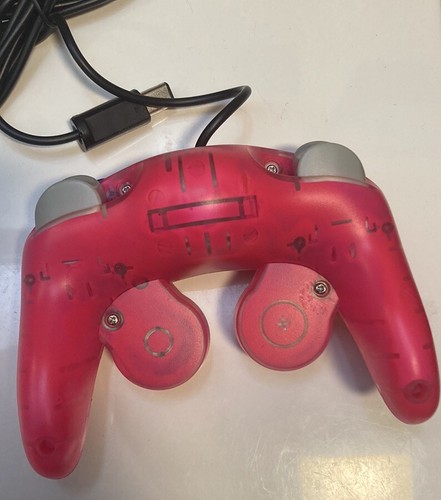 Nintendo GameCube Controller - Lava Hot Pink - Glows Pinkish/Orange In The Dark - Picture 2 of 5