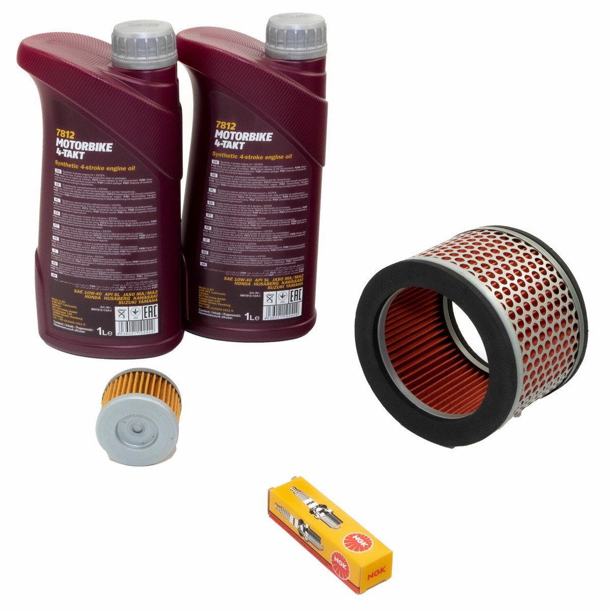 Wartung Ölfilter Zündkerze Luftfilter Set Öl 2L Für Honda NX 650