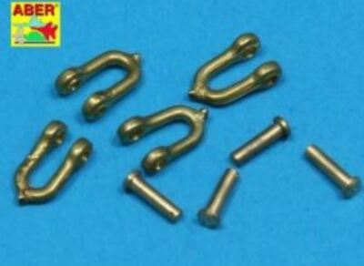 PZ.KPFW V PANTHER LATE SHAKLES - 4 Stk. (zu TAMIYA, REVELL, ETC) #R16 1/35 ABER