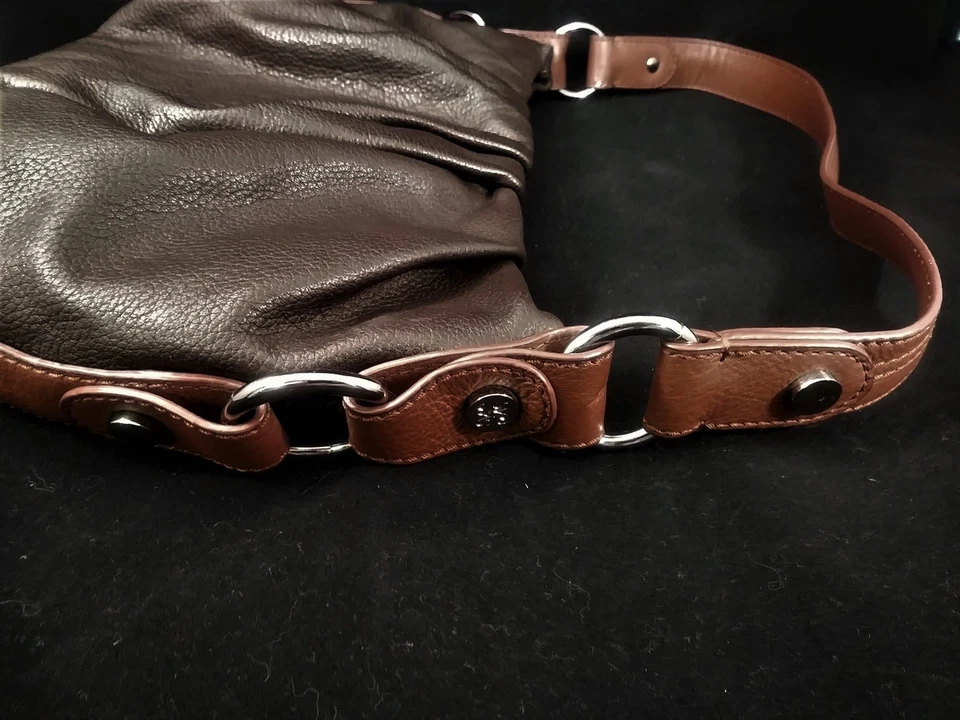 Bolso hobo de hombro Simply Vera Wang marrón oscuro chocolate imitación cuero Foto 4 de 4